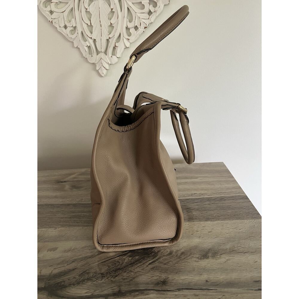 Michael Michael Kors Large Hudson Hobo Shoulder Bag Brown Leather Tote - Picture 7 of 15